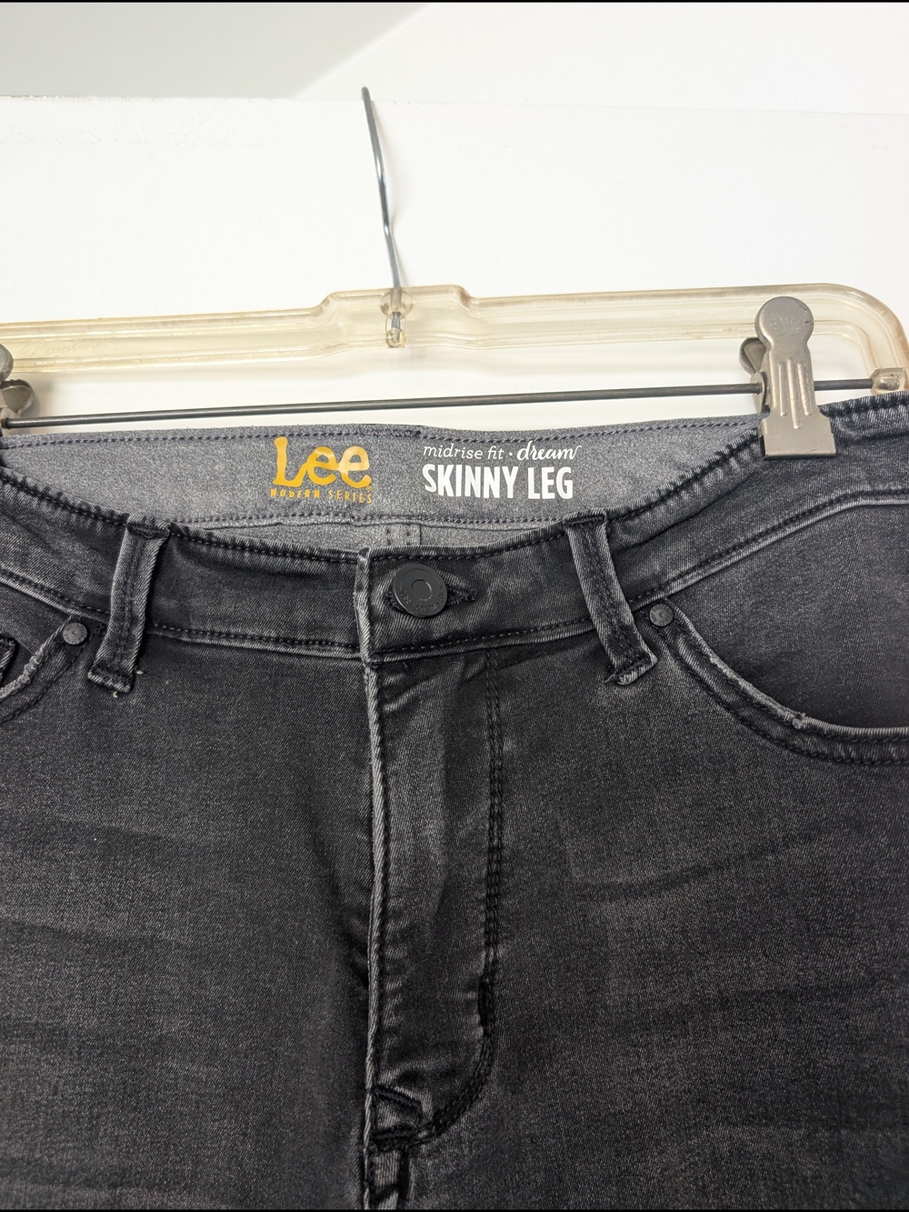 Lee Skinny Leg Midrise Jeans - Washed Charcoal